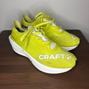 CRAFT CTM Ultra 2 Mens Size 10 M Yellow Lace Up Athletic Running Sneakers Shoes